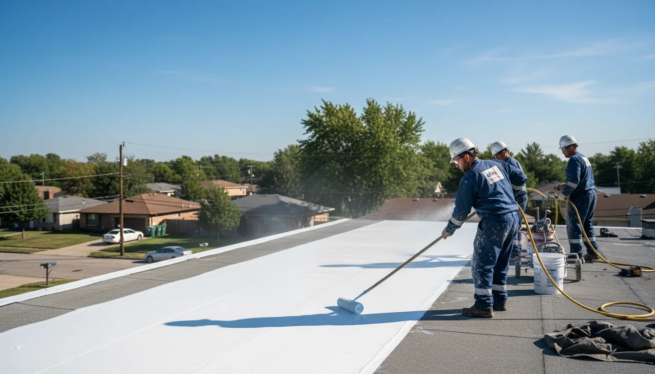 Commercial roof coating in Swiss, WV near me